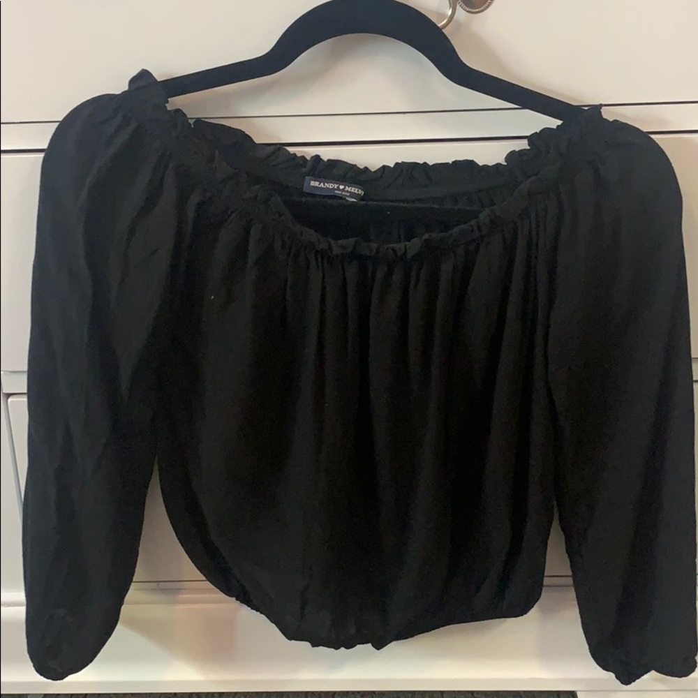 brandy melville long sleeve stretchy top